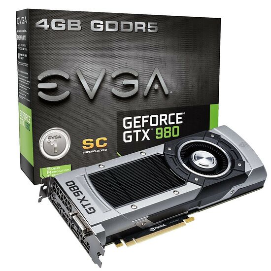 Carte Graphique EVGA GeForce GTX 980 SuperClocked, 4 Go