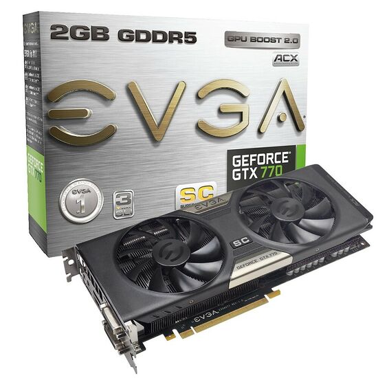 Carte graphique EVGA GeForce GTX 770 Dual SC w/ACX Cooler, 2 Go