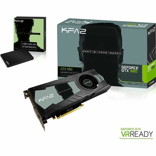 KFA2 GeForce GTX 980, 4 Go + SSD Gamer 120 Go