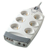 Multiprise Parafoudre, 6 prises + Protection Tel, Belkin