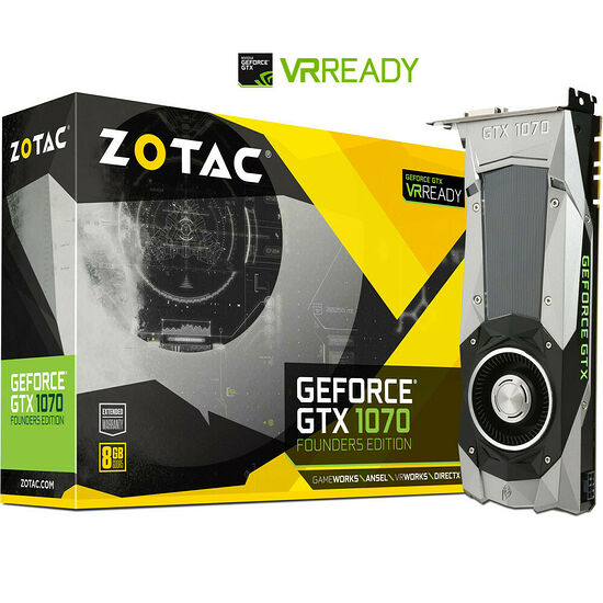 Zotac GeForce GTX 1070 Founders Edition, 8 Go