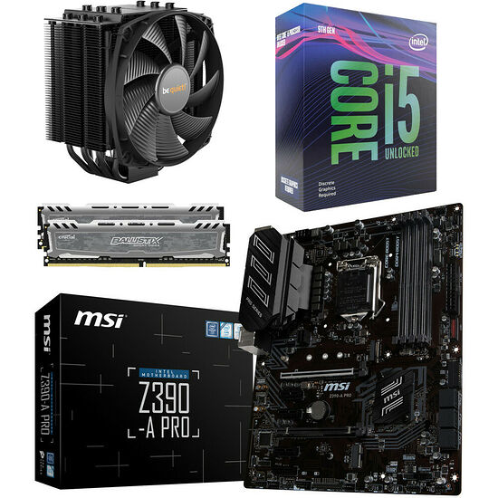 Kit évo Core i5-9600KF + MSI Z390-A PRO + Dark Rock 4 + 16 Go