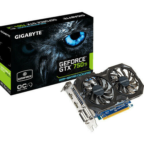 Gigabyte GeForce GTX 750 Ti OC 2GI, 2 Go