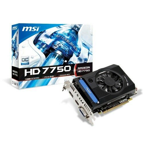 Carte graphique MSI Radeon HD 7750 OC V2, 1 Go