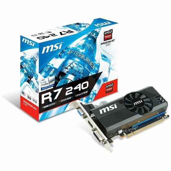 MSI R7 240 2GD3 LP, 2 Go