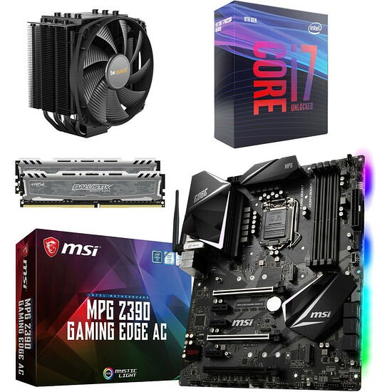 Kit évo Core i7-9700K + MSI MPG Z390 GAMING EDGE AC + Dark Rock 4 + 16 Go