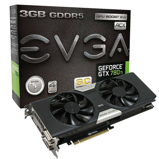 Carte graphique EVGA GeForce GTX 780 Ti Superclocked w/ ACX Cooler, 3 Go