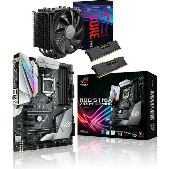Kit d'évo Core i7-8700K + Asus STRIX Z370E GAMING + Dark Rock 4 + 16 Go