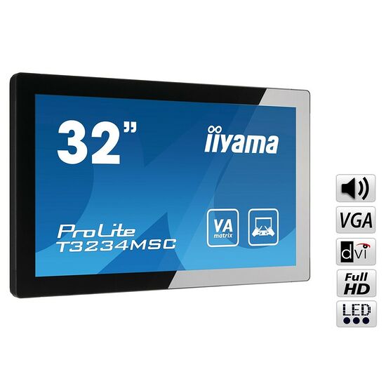 Moniteur 32" Tactile Iiyama ProLite T3234MSC