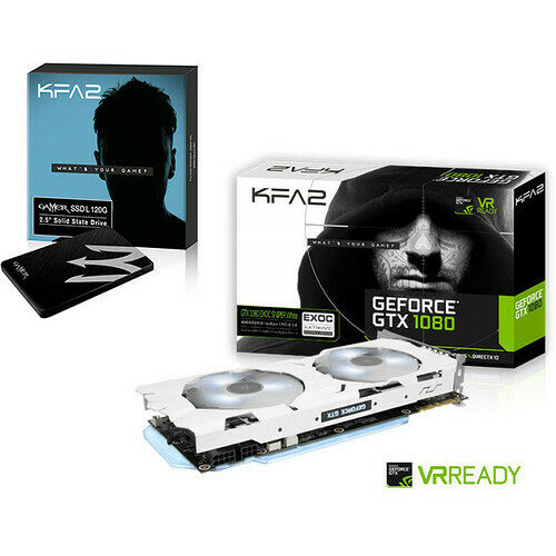 KFA2 GeForce GTX 1080 EXOC SNIPER White, 8 Go + SSD 120 Go