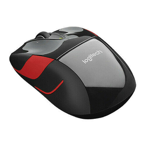 Logitech M525, Noir/Rouge