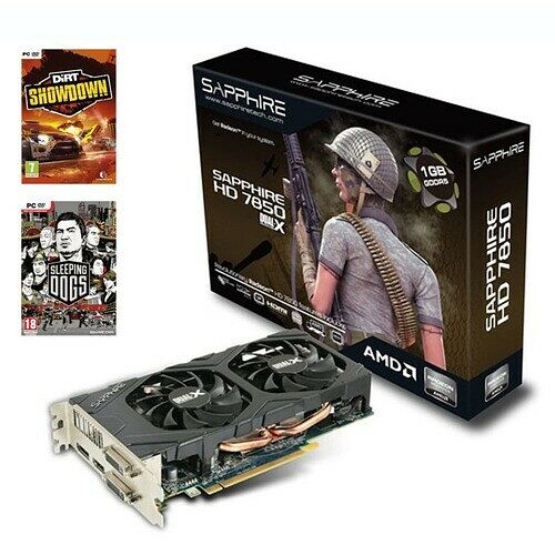 Carte graphique Sapphire Radeon HD7850, 1 Go + Pack 2 jeux