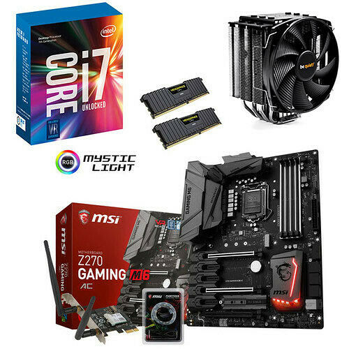 Kit d'évo Intel Core i7-7700K + MSI Z270 GAMING M6 AC + Dark Rock 3 + 16 Go