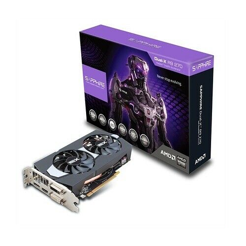 Carte graphique Sapphire Radeon R9 270 Dual-X OC With Boost, 2 Go