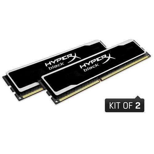 Kit Dual Channel Kingston HyperX Black XMP, 2 x 8 Go, PC3-12800, CAS 10