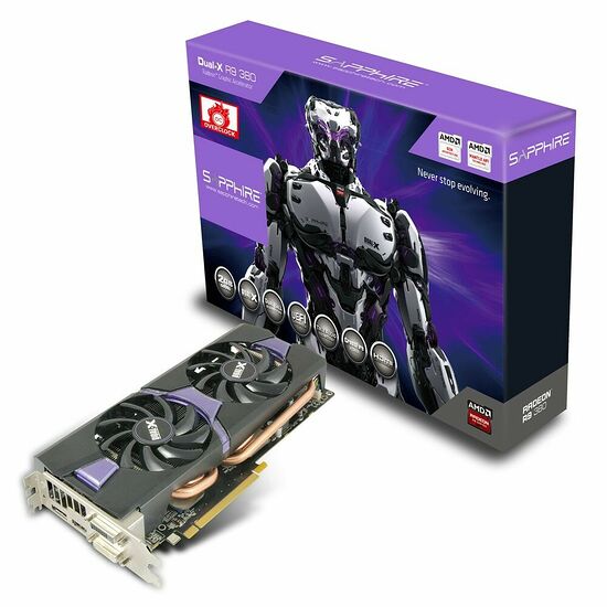 Sapphire Radeon R9 380 Dual-X OC (UEFI), 2 Go