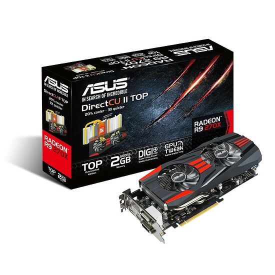 Carte graphique Asus Radeon R9 270X, 2 Go