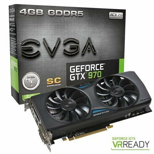 EVGA GeForce GTX 970 SuperClocked GAMING ACX 2.0, 4 Go
