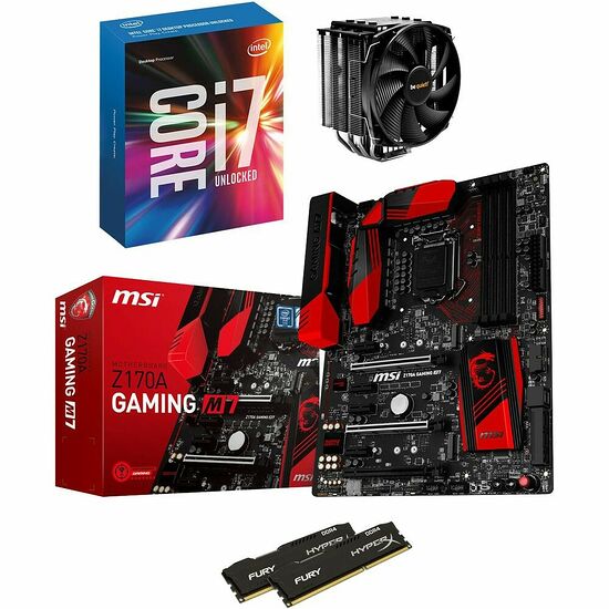 Kit d'évo Intel Core i7-6700K + Dark Rock 3 + MSI Z170A GAMING M7 + 16 Go