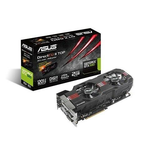 Carte graphique Asus GeForce GTX 680 OC DirectCU II TOP, 2 Go
