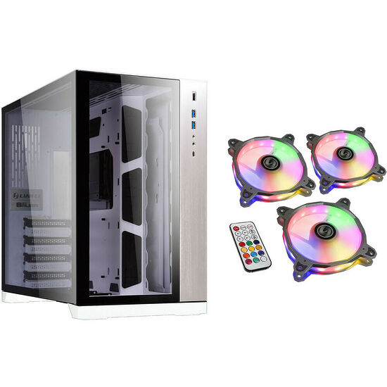 Lian Li PC-O11 Dynamic, Blanc + 3 ventilateurs RGB