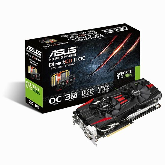 Carte graphique Asus GeForce GTX 780 Ti DirectCU II OC, 3 Go