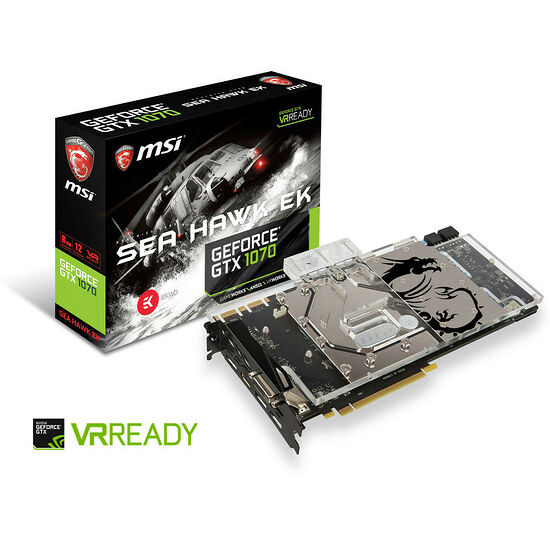 MSI GeForce GTX 1070 SEA HAWK EK X, 8 Go