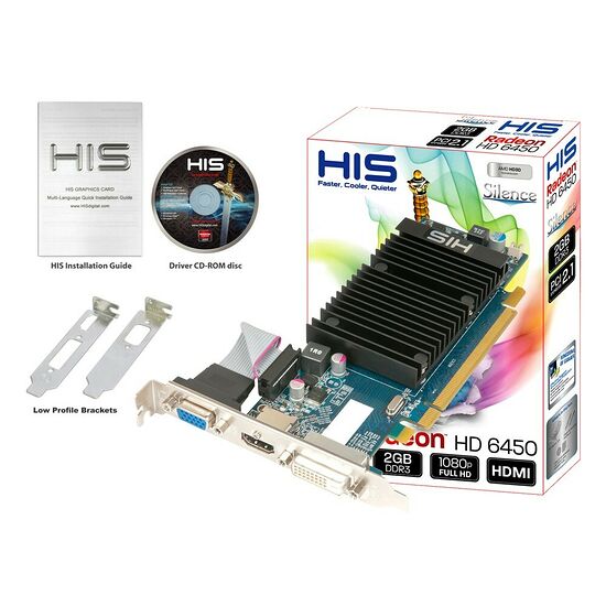 Carte graphique HIS Radeon HD 6450, 2 Go