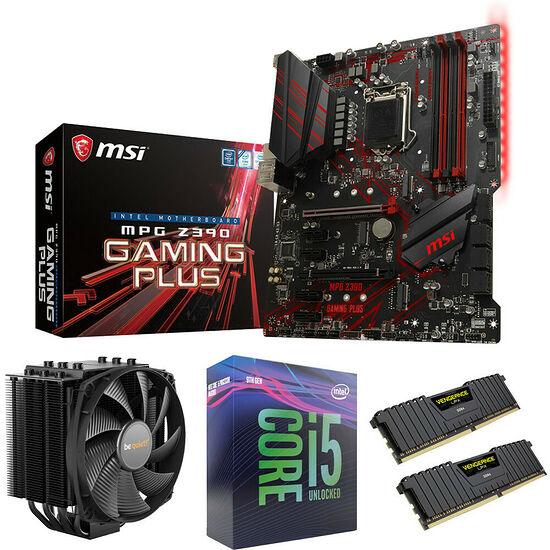 Kit évo Core i5-9600K + MSI MPG Z390 GAMING PLUS + Dark Rock 4 + 16 Go