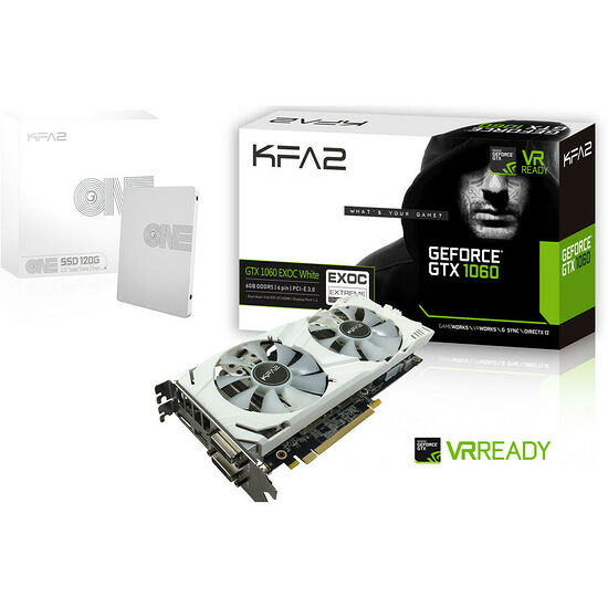 KFA2 GeForce GTX 1060 EXOC White, 6 Go + SSD 120 Go