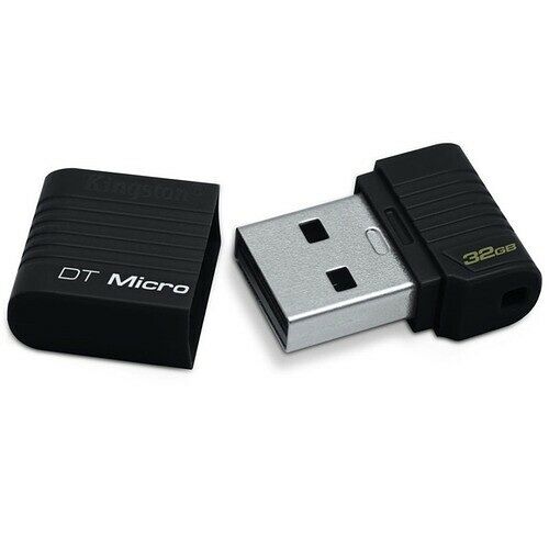 Clé USB 2.0 Kingston DataTraveler Micro, 32 Go, Noir