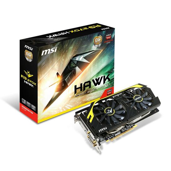 Carte Graphique MSI Radeon R9 270X HAWK, 2 Go
