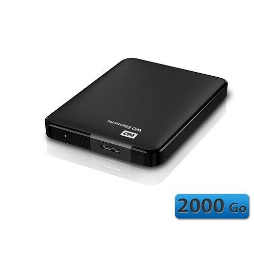 Western Digital Elements, 2 To, Noir