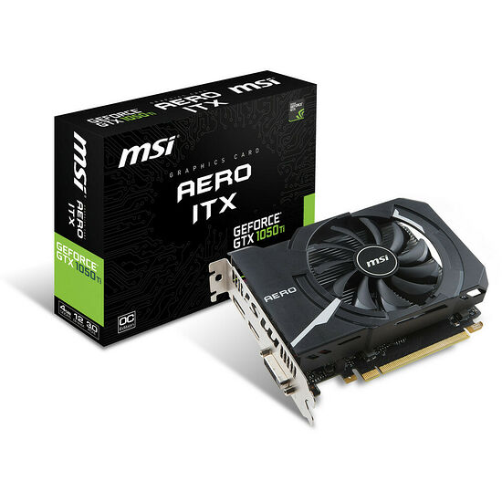 MSI GeForce GTX 1050 Ti AERO ITX 4G OC, 4 Go