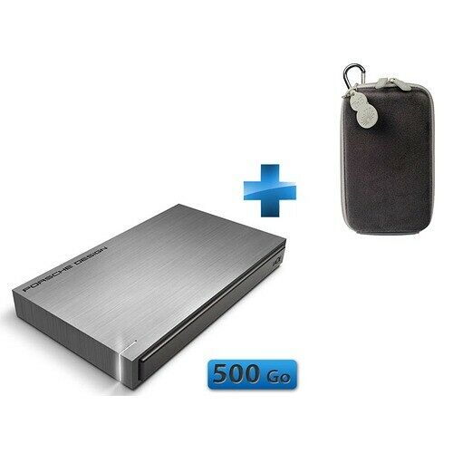 LaCie Porsche Design Mobile Drive, 500 Go + Housse