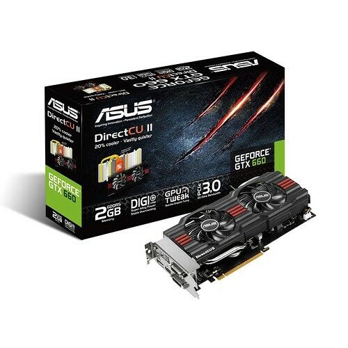 Carte graphique Asus GeForce GTX 660 DCII, 2 Go