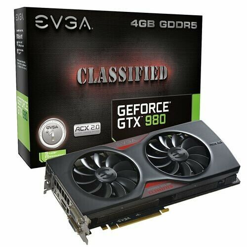 EVGA GeForce GTX 980 Classified GAMING ACX 2.0, 4 Go