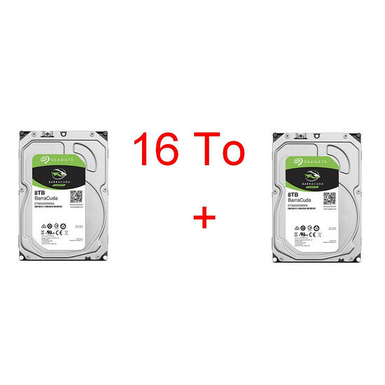 Lot de 2 disques durs Seagate BarraCuda 8 To