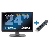 Moniteur 24" IIyama ProLite XB2472HD-B1 + Prise parafoudre APC offerte !