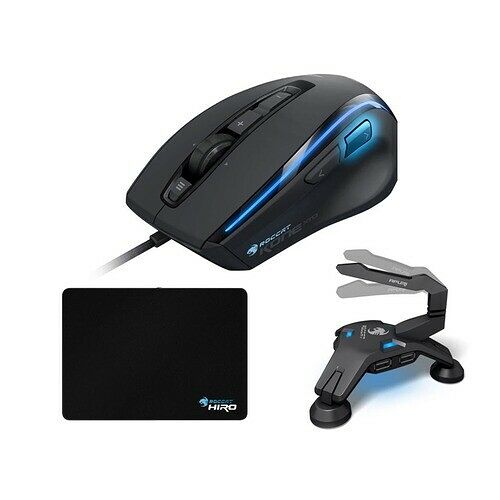 Pack Gamer Roccat (Souris + Tapis + Hub USB)