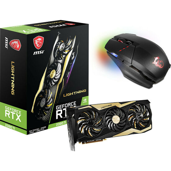 MSI GeForce RTX 2080 Ti LIGHTNING Z, 11 Go + MSI Clutch GM70