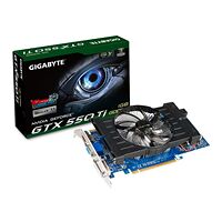 Carte graphique Gigabyte GeForce GTX 550 Ti, 1 Go