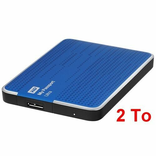 Western Digital My Passport Ultra, 2 To, Bleu