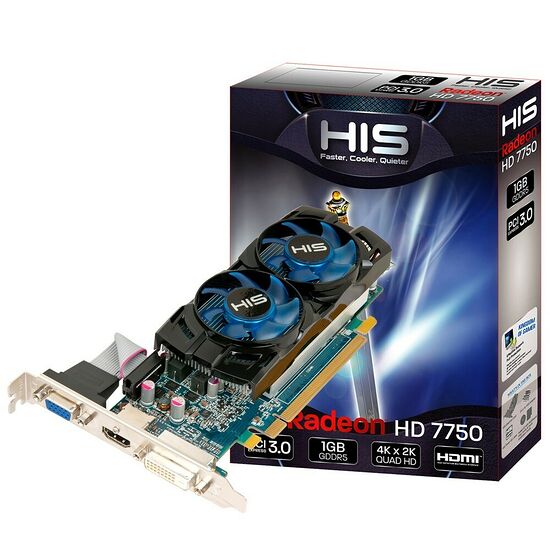 Carte graphique HIS Radeon HD 7750 DualFan, 1 Go