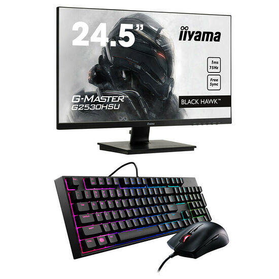 Iiyama G-Master G2530HSU-B1 FreeSync + Cooler Master MasterKeys Lite L Combo RGB