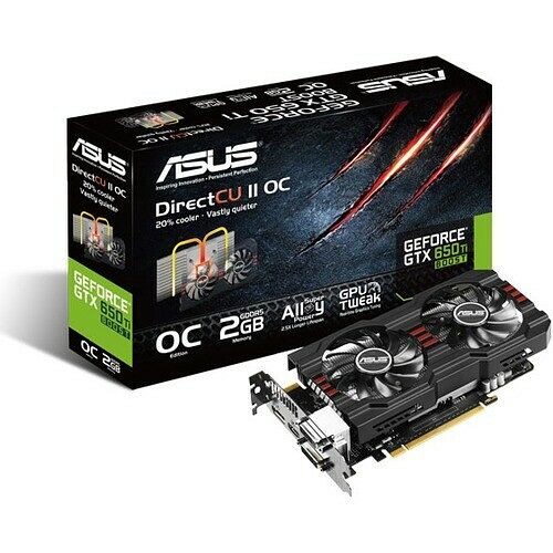 Carte graphique Asus GeForce GTX 650 Ti Boost DirectCU II, 2 Go