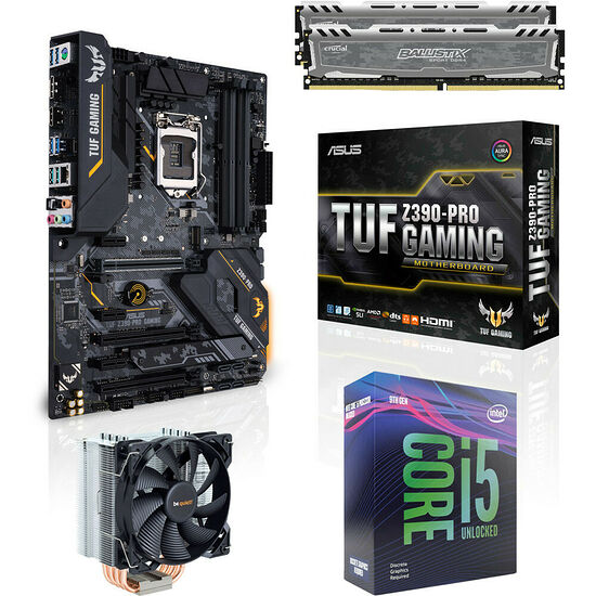 Kit évo Core i5-9600KF + Asus TUF Z390-PRO GAMING + Pure Rock + 16 Go