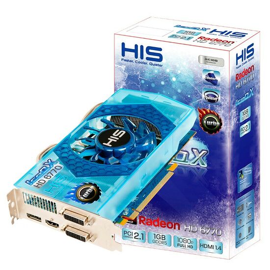 Carte graphique HIS Radeon HD 6770 IceQ X Turbo, 1 Go