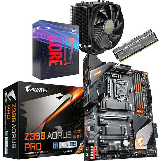 Kit évo Intel Core i7-9700K + Gigabyte Z390 AORUS PRO + Dark Rock 4 + 16 Go