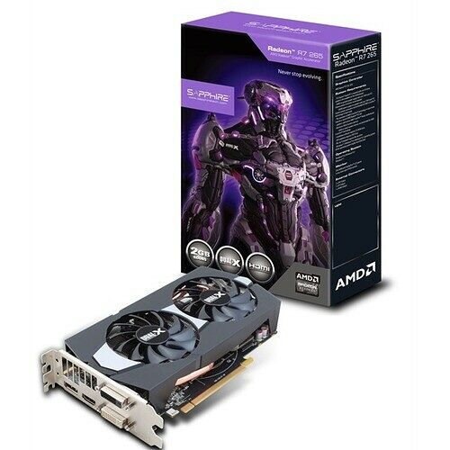Carte graphique Sapphire Radeon R7 265 Dual-X, 2 Go